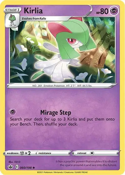 Sword & Shield Chilling Reign 060/198 Kirlia