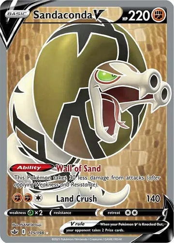 Sword & Shield Chilling Reign 175/198 Sandaconda V (Full Art)