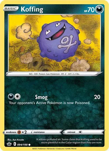Sword & Shield Chilling Reign 094/198 Koffing