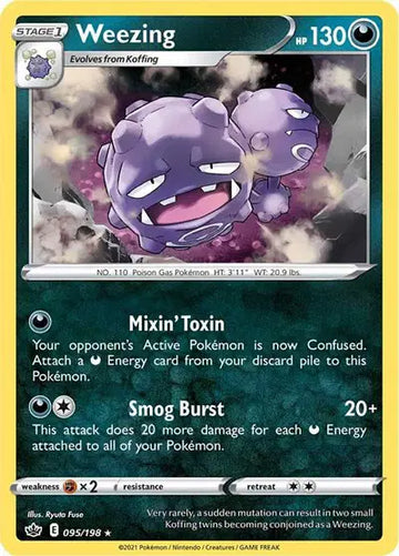 Sword & Shield Chilling Reign 095/198 Weezing