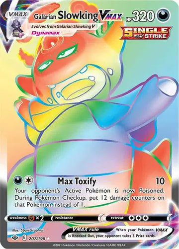 Sword & Shield Chilling Reign 207/198 Galarian Slowking VMAX (Secret)