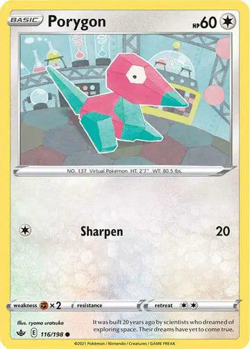 Sword & Shield Chilling Reign 116/198 Porygon