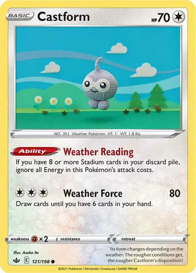 Sword & Shield Chilling Reign 121/198 Castform