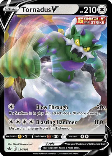 Sword & Shield Chilling Reign  124/198 Tornadus V