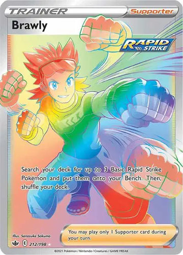 Sword & Shield Chilling Reign 212/198 Brawly (Secret)