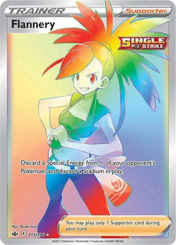 Sword & Shield Chilling Reign 215/198 Flannery (Secret)