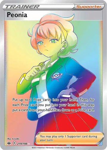Sword & Shield Chilling Reign 219/198 Peonia (Secret)