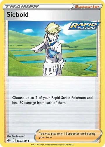 Sword & Shield Chilling Reign 153/198 Siebold
