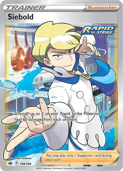 Sword & Shield Chilling Reign 198/198 Siebold (Full Art)