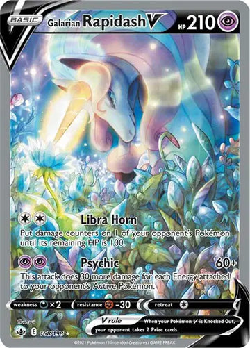 Sword & Shield Chilling Reign 168/198 Galarian Rapidash V (Alternate Full Art)