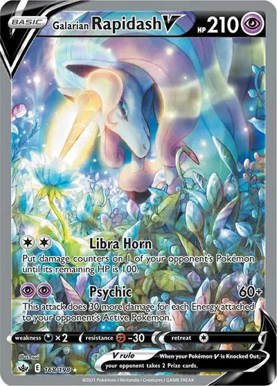 Sword & Shield Chilling Reign 168/198 Galarian Rapidash V (Alternate Full Art)