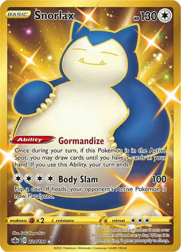 Chilling Reign - 224/198 Snorlax (Secret)