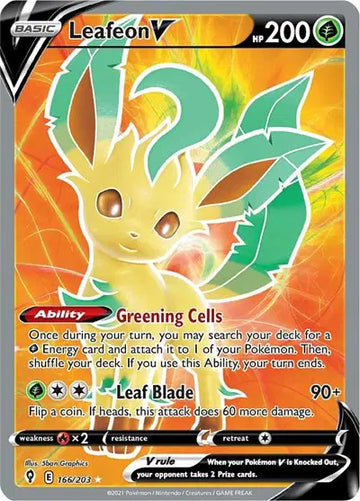 Evolving Skies 166/203 Leafeon V (Full Art)