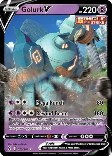 Sword & Shield Evolving Skies 070/203 Golurk V