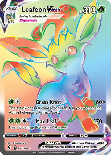 Evolving Skies-204/203 Leafeon VMAX (Secret)