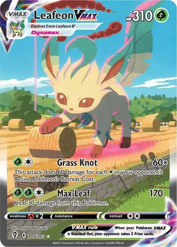 Evolving Skies-205/203 Leafeon VMAX (Alternate Art Secret)