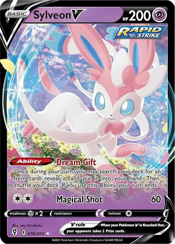 Evolving Skies- 074/203 Sylveon V
