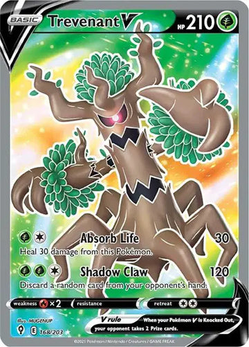 Sword & Shield Evolving Skies 168/203 Trevenant V (Full Art)