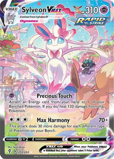 Evolving Skies- 212/203 Sylveon VMAX (Alternate Art Secret)