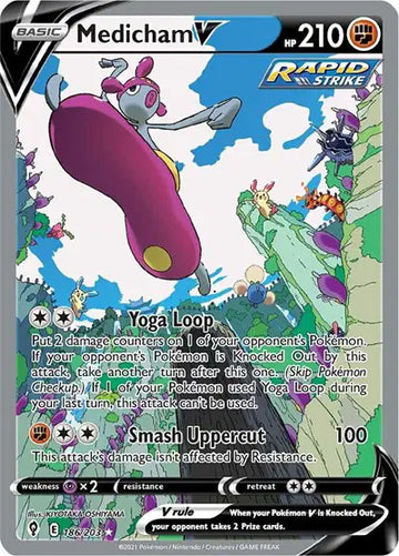 Evolving Skies-186/203 Medicham V (Alternate Full Art)