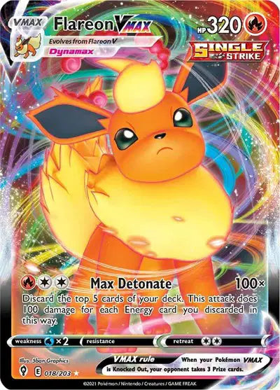 Evolving Skies-018/203 Flareon VMAX