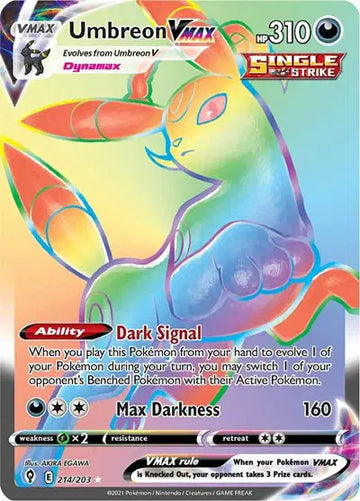 Evolving Skies- 214/203 Umbreon VMAX (Secret)