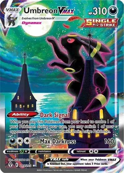 Evolving Skies - 215 / 203 Umbreon VMAX (Alternate Art Secret)