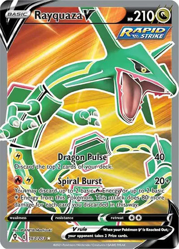 Evolving Skies-193/203 Rayquaza V (Full Art)
