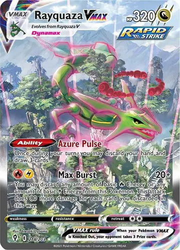Evolving Skies-218/203 Rayquaza VMAX (Alternate Art Secret)