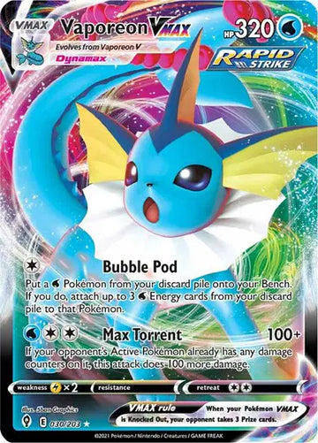 Evolving Skies-030/203 Vaporeon VMAX