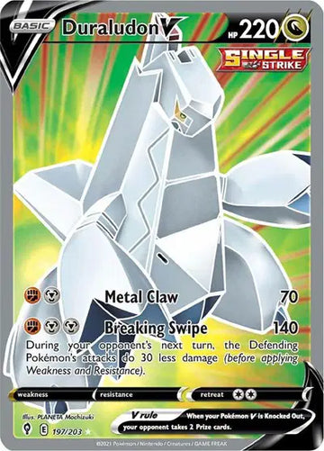 Sword & Shield Evolving Skies 197/203 Duraludon V (Full Art)