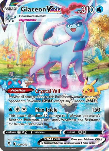 Evolving Skies-209/203 Glaceon VMAX (Alternate Art Secret)