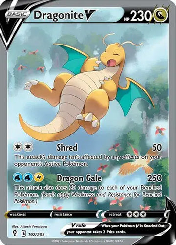 Evolving Skies-192/203 Dragonite V (Alternate Full Art)