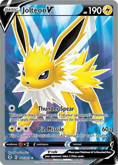 Evolving Skies 177/203 Jolteon V (Full Art)