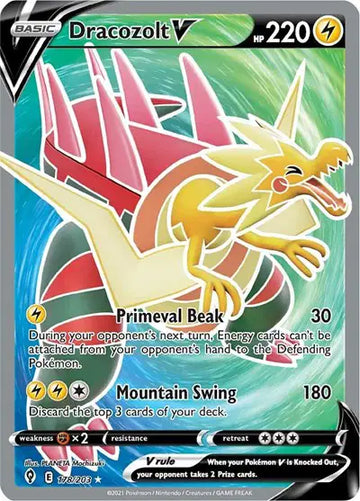 Sword & Shield Evolving Skies 178/203 Dracozolt V (Full Art)