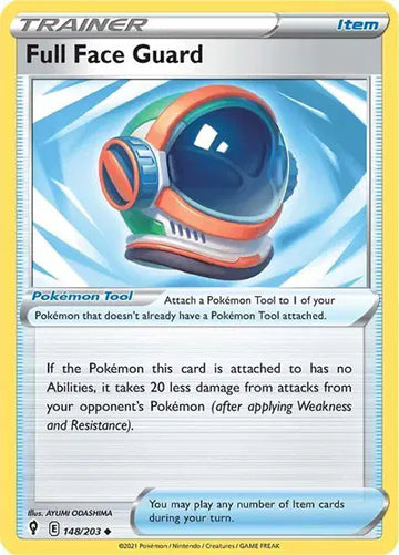Sword & Shield Evolving Skies 148/203 Full Face Guard
