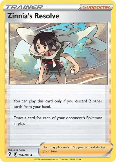 Sword & Shield Evolving Skies 164/203 Zinnia's Resolve