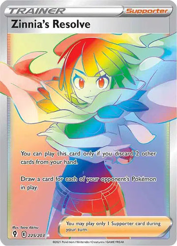 Evolving Skies 225/203 Zinnia's Resolve (Secret)