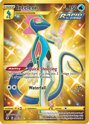 Sword & Shield Evolving Skies 227/203 Inteleon (Secret)
