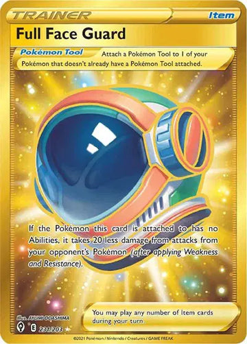 Sword & Shield Evolving Skies 231/203 Full Face Guard (Secret)