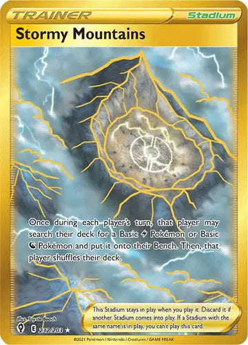 Sword & Shield Evolving Skies 232/203 Stormy Mountains (Secret)