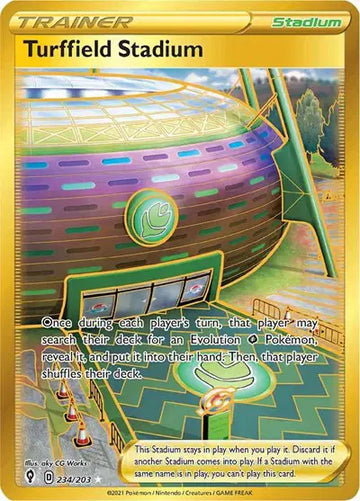 Sword & Shield Evolving Skies 234/203 Turffield Stadium (Secret)