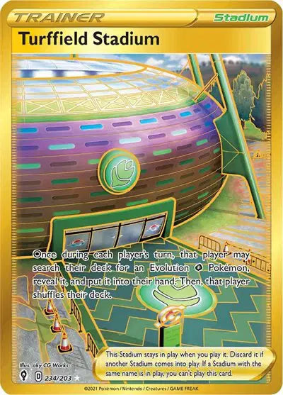 Sword & Shield Evolving Skies 234/203 Turffield Stadium (Secret)