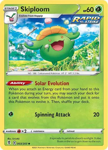 Sword & Shield Evolving Skies 003/203 Skiploom