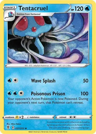 Sword & Shield Evolving Skies 027/203 Tentacruel