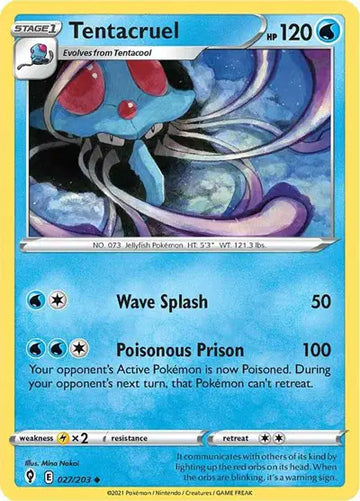 Sword & Shield Evolving Skies 027/203 Tentacruel
