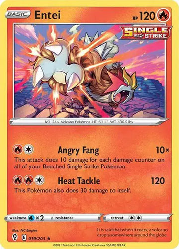 Sword & Shield Evolving Skies 019/203 Entei