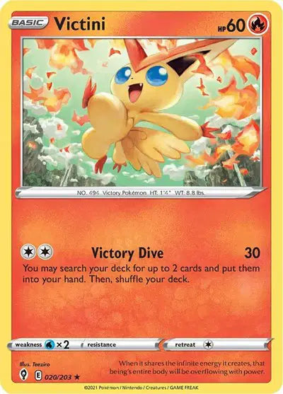 Sword & Shield Evolving Skies 020/203 Victini