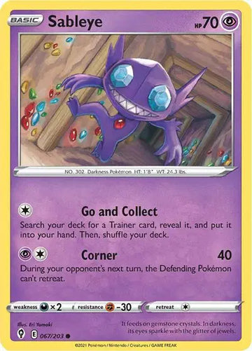 Sword & Shield Evolving Skies 067/203 Sableye