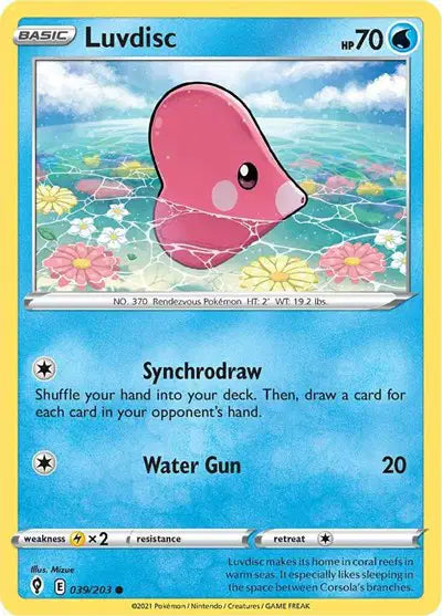Sword & Shield Evolving Skies 039/203 Luvdisc